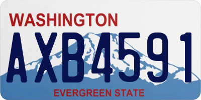 WA license plate AXB4591