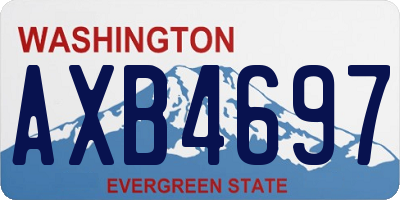 WA license plate AXB4697