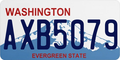 WA license plate AXB5079