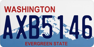 WA license plate AXB5146