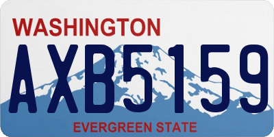 WA license plate AXB5159