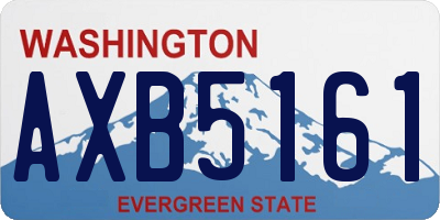 WA license plate AXB5161