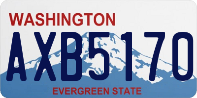 WA license plate AXB5170