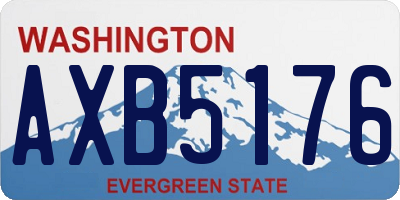 WA license plate AXB5176