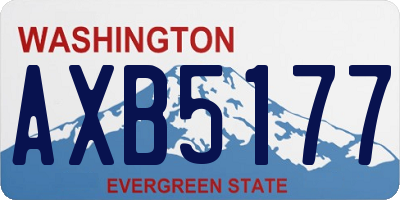 WA license plate AXB5177