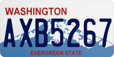 WA license plate AXB5267