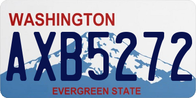 WA license plate AXB5272