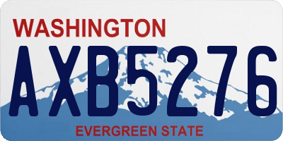 WA license plate AXB5276