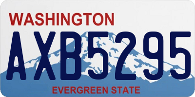 WA license plate AXB5295