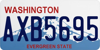 WA license plate AXB5695