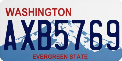 WA license plate AXB5769