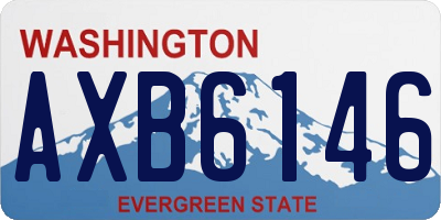 WA license plate AXB6146