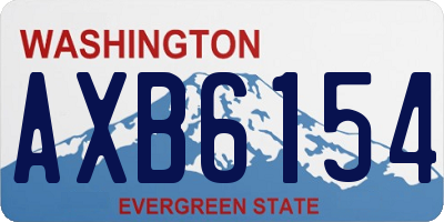 WA license plate AXB6154