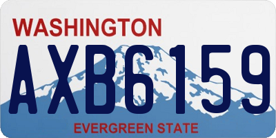 WA license plate AXB6159