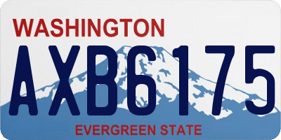 WA license plate AXB6175
