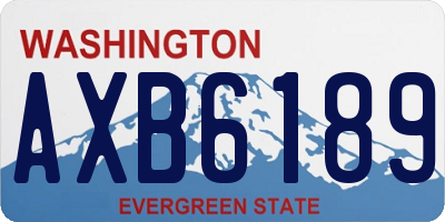 WA license plate AXB6189