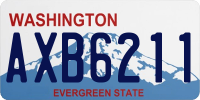 WA license plate AXB6211