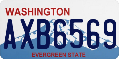 WA license plate AXB6569
