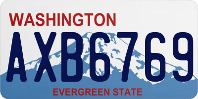 WA license plate AXB6769