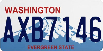WA license plate AXB7146