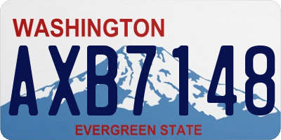WA license plate AXB7148