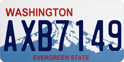 WA license plate AXB7149