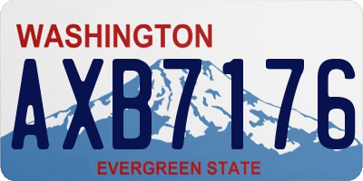 WA license plate AXB7176