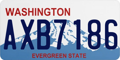 WA license plate AXB7186