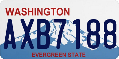 WA license plate AXB7188