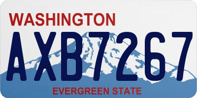 WA license plate AXB7267