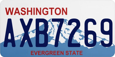 WA license plate AXB7269