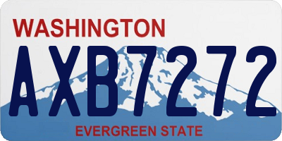 WA license plate AXB7272