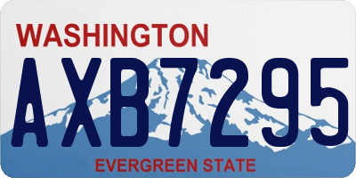 WA license plate AXB7295
