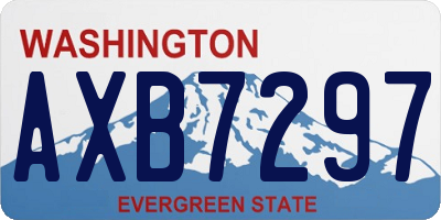 WA license plate AXB7297