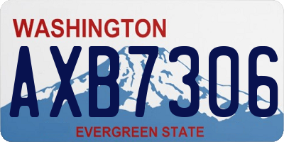 WA license plate AXB7306