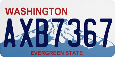 WA license plate AXB7367