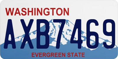 WA license plate AXB7469