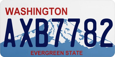WA license plate AXB7782