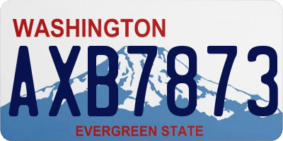 WA license plate AXB7873