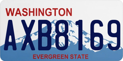 WA license plate AXB8169