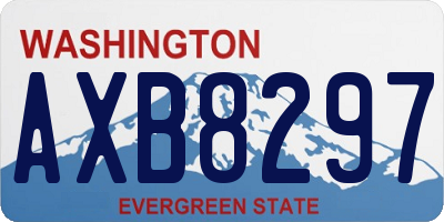 WA license plate AXB8297