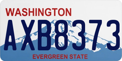 WA license plate AXB8373