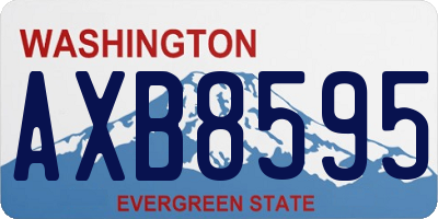 WA license plate AXB8595
