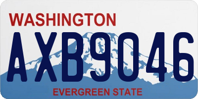 WA license plate AXB9046