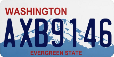 WA license plate AXB9146