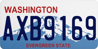WA license plate AXB9169