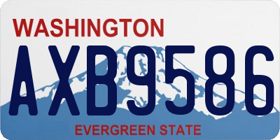 WA license plate AXB9586