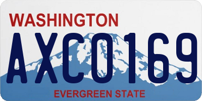 WA license plate AXC0169