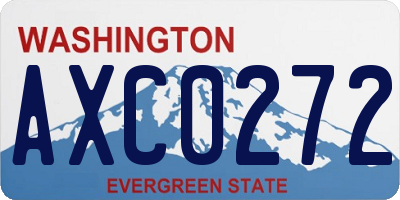 WA license plate AXC0272