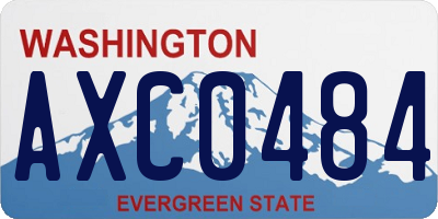 WA license plate AXC0484